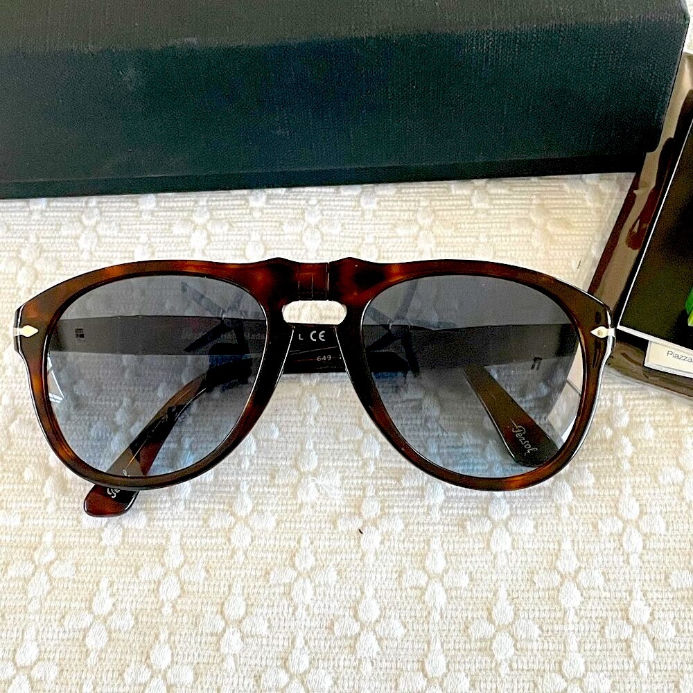 Persol 649 52mm Sunglasses Retail $340 Made in Italy!